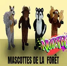 Mascottes de la forêt