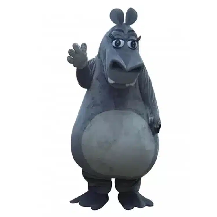 Location costume mascotte hippopotame